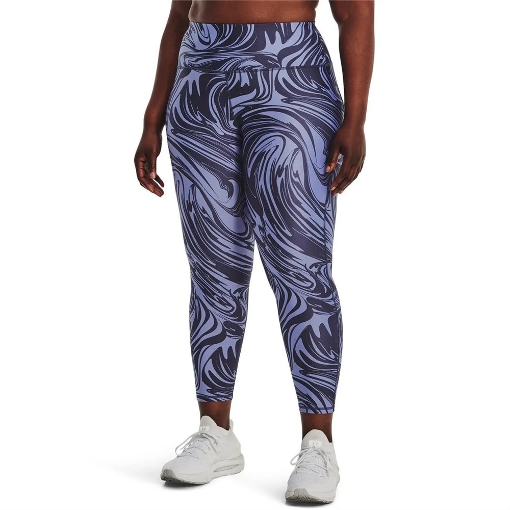 Under Armour Tech High-Waisted Print Ankle Leggings NWT -Purple